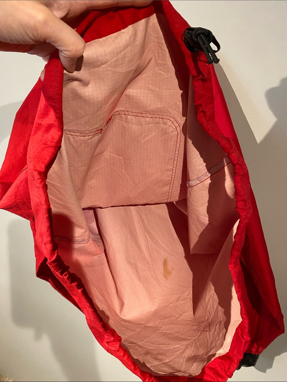 Patagonia Vintage 1997 Jacket Red Packable Windbreaker Pullover Anorak - Picture 14 of 16